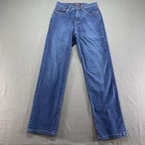 Jag Jeans Womens 6 Blue High Rise‎ Stretch Straight Western Cowgirl
